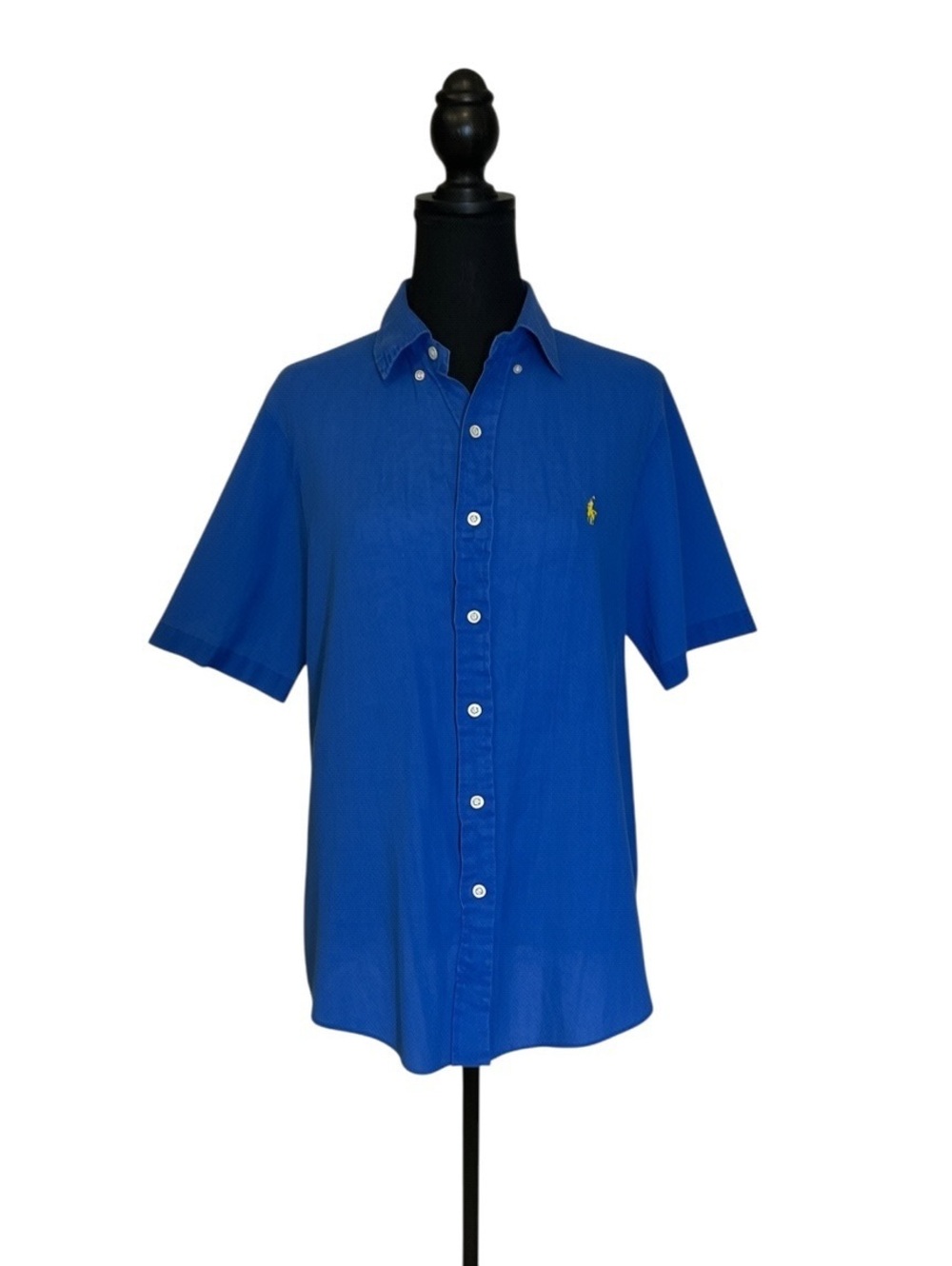 Ralph Lauren Ocean Wash Linen Short Sleeve Button-Up Shirt